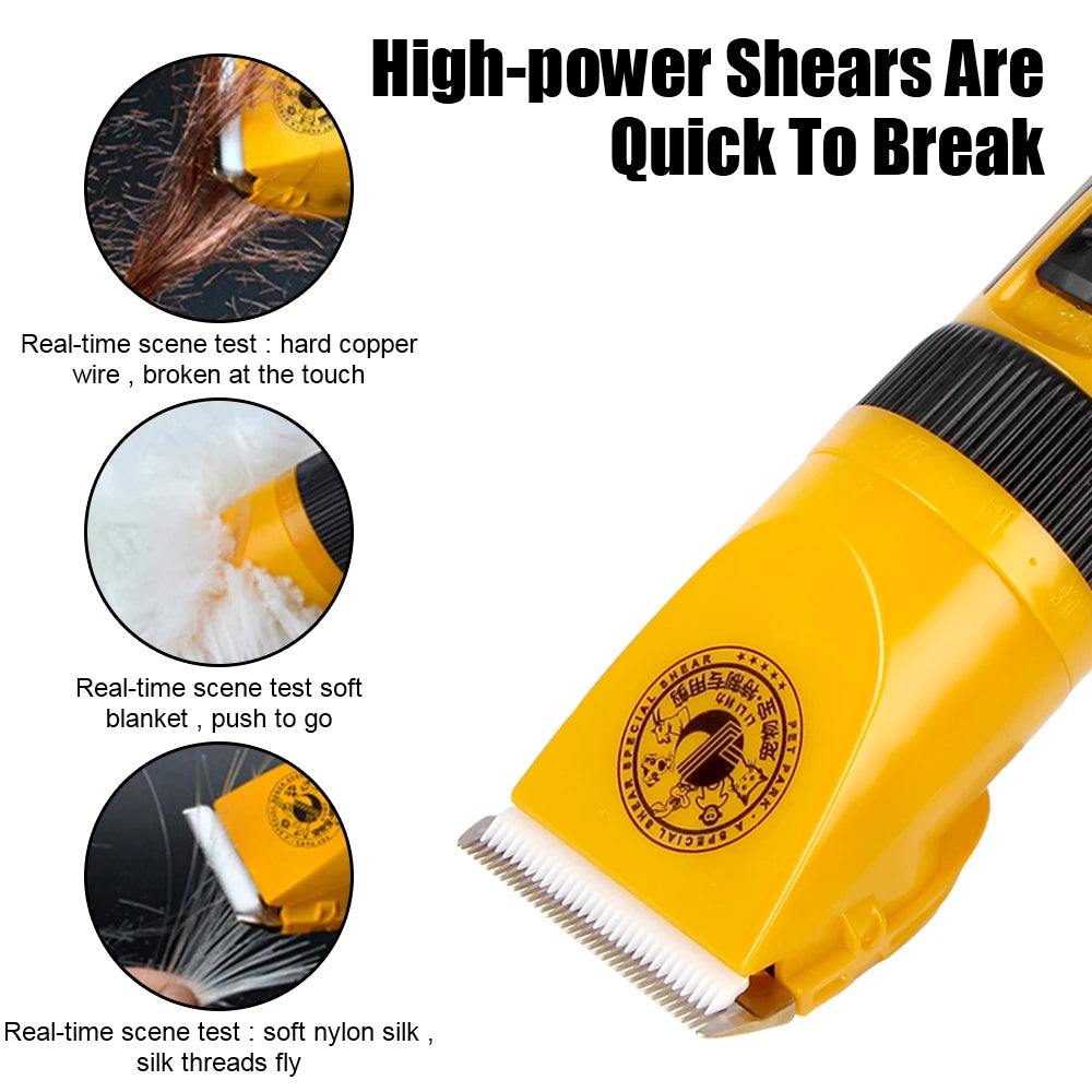 Ceramic Blade Haircut Trimmer Shaver Set Pet Hair Clipper Electric Scissors for Rabbit Cat Puppy Grooming Clipper Cutter