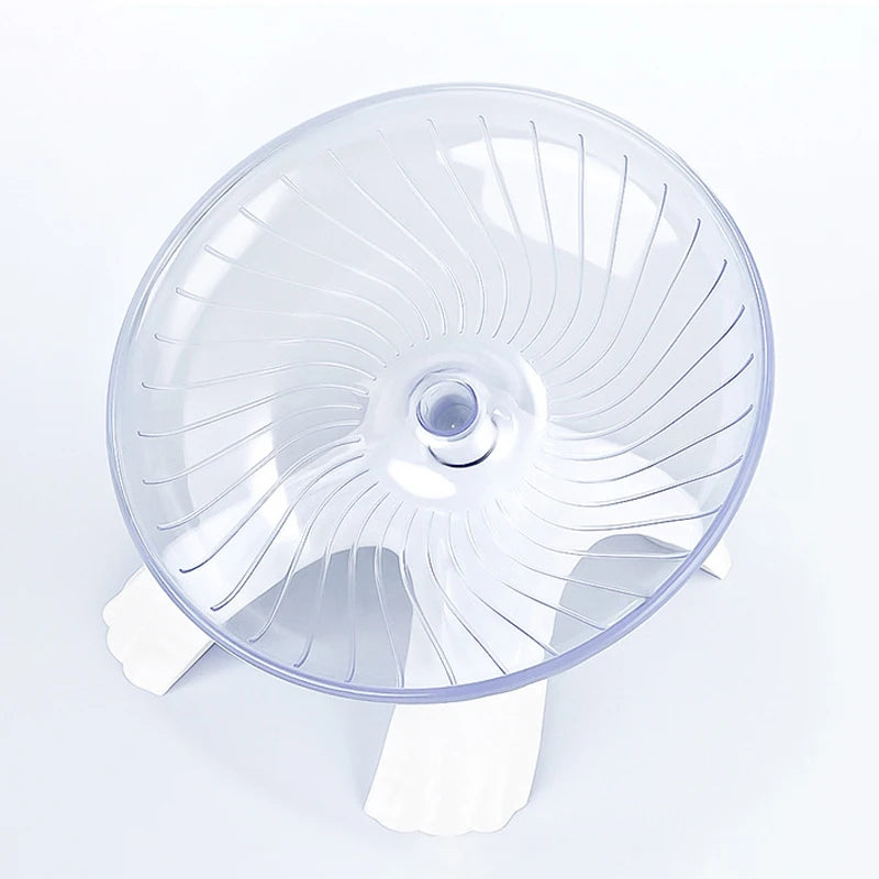 Hamster Running Disc Toy Sport Running Silent Transparent Small Pet Rotatory Jogging Wheel Wheel Toys Pet Hamster Cage Supplies