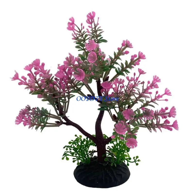 367A Aquarium Plants Artificial Fish for Tank Decorations Underwater Small Tree Plant