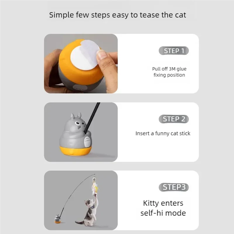 Cat Teaser Wand Steel Wire Dragon Cat Toy With Bell Fish Interactive Bite Resistant Durable Self Amusing Pet Toy For Cats
