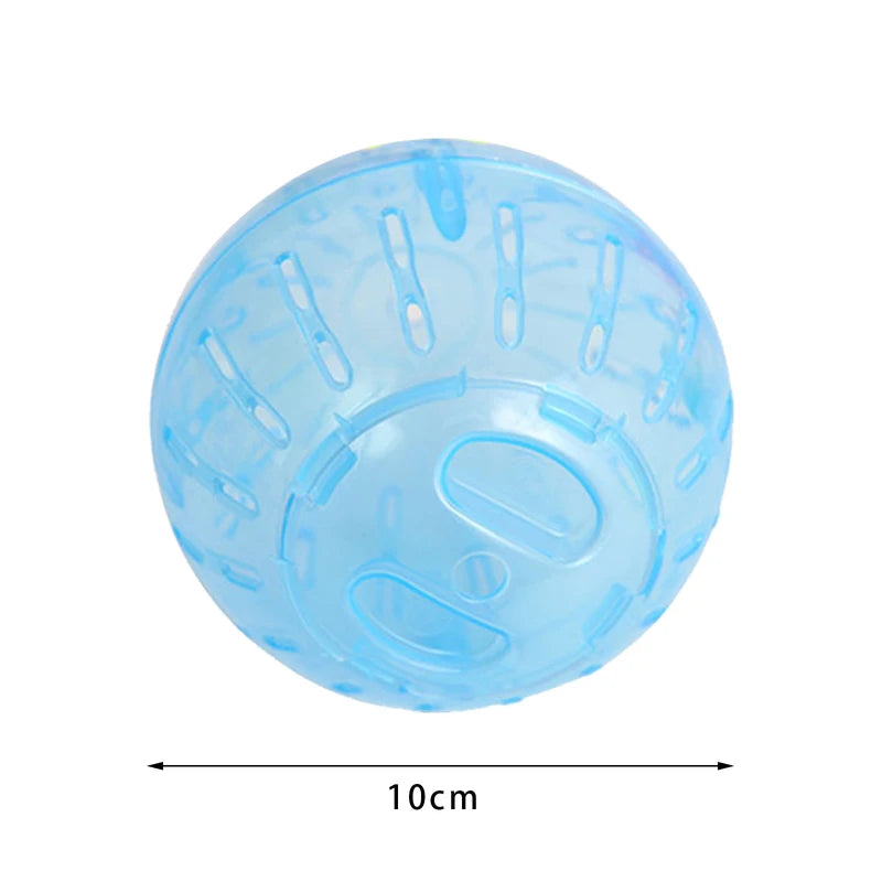 Hamster Exercise Ball Pet Toys Clear Cute 4inch Rolling Ball Running Wheel for Relieving Boredom Cage Accessories Chinchilla