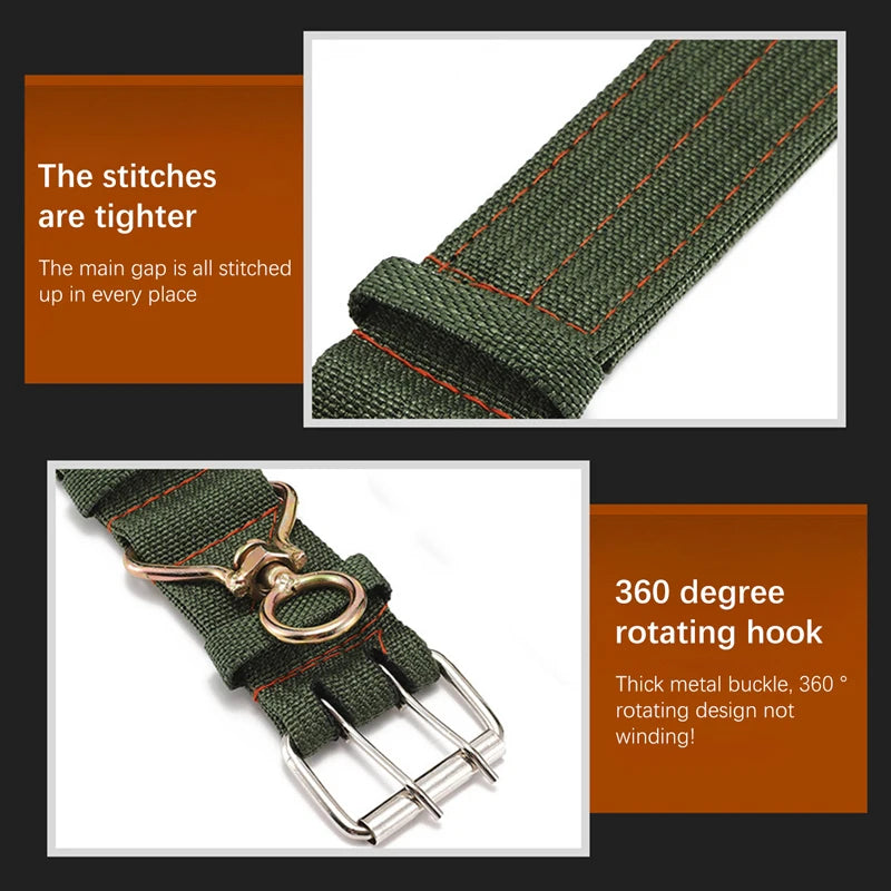 Strong Durable Belay Tie Adjustable Cattle Collar Hauling Livestock Canvas Belt Veterinary Equipment