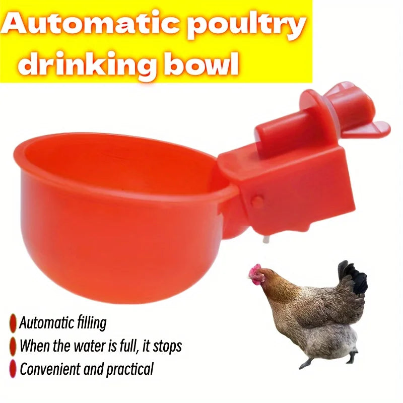 5/10 Pcs Poultry Automatic Water Dispensers - Chicken & Pigeon Drinking Bowls for Small Chicks