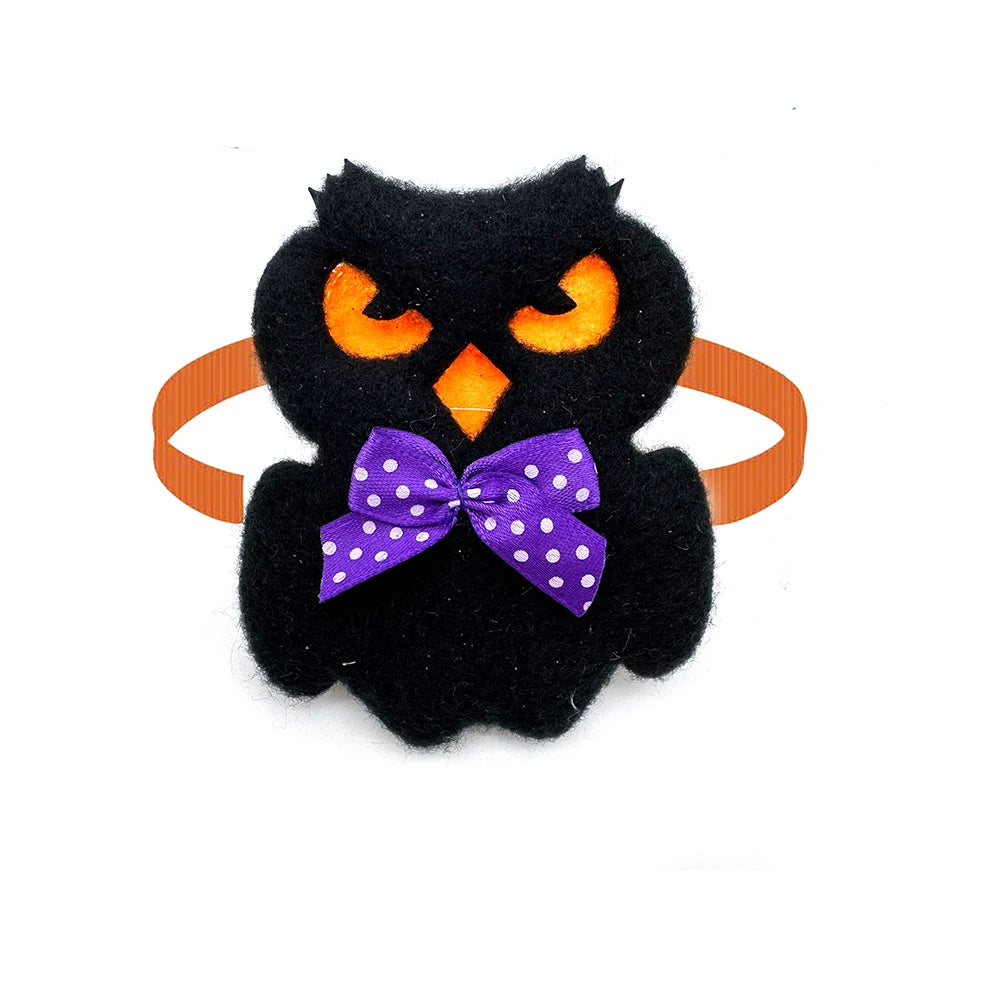 50/100pcs Halloween Fashion Pet Dog Grooming Bowtie Pumpkin Ghost Style Small Dog Cat Bow Tie Necktie for Dogs Pet Decoration