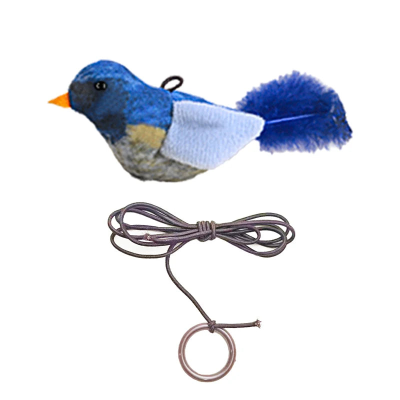 Plush simulated call bird cat toy cat self-sexual sound toy bird teasing cat sticks to resist biting pet toy