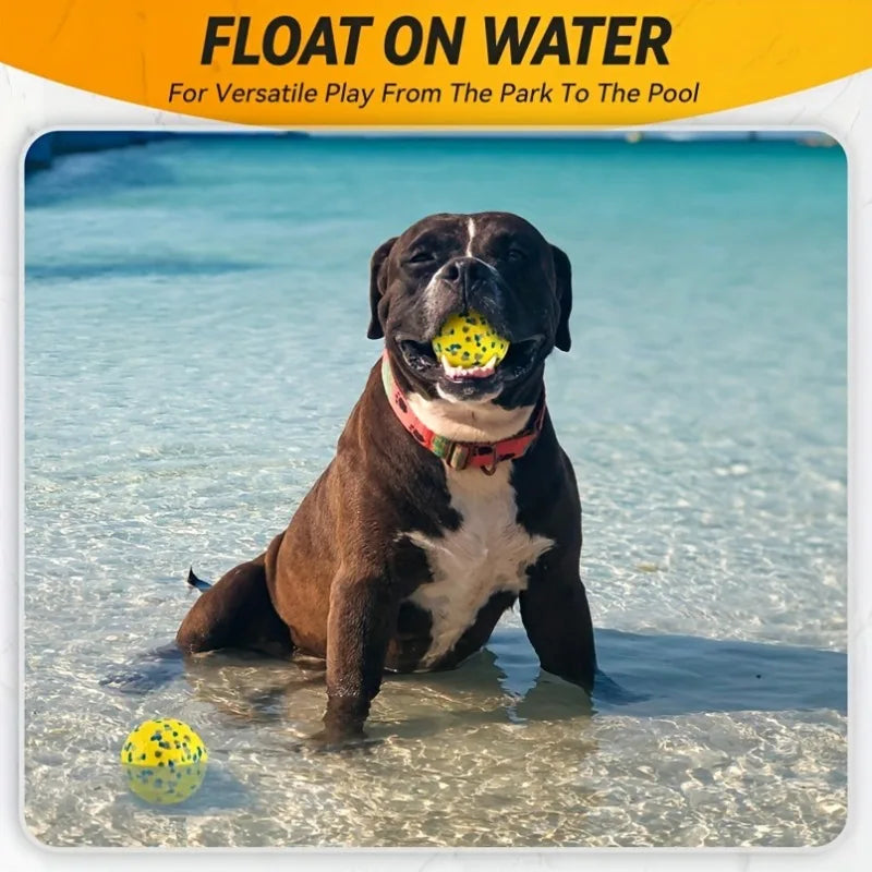 1pc Pet Toy Ball High Elastic Tennis Ball Teething Dog Toys Large Medium Small Dog Training Interactive Pet Toys Dog Accessories