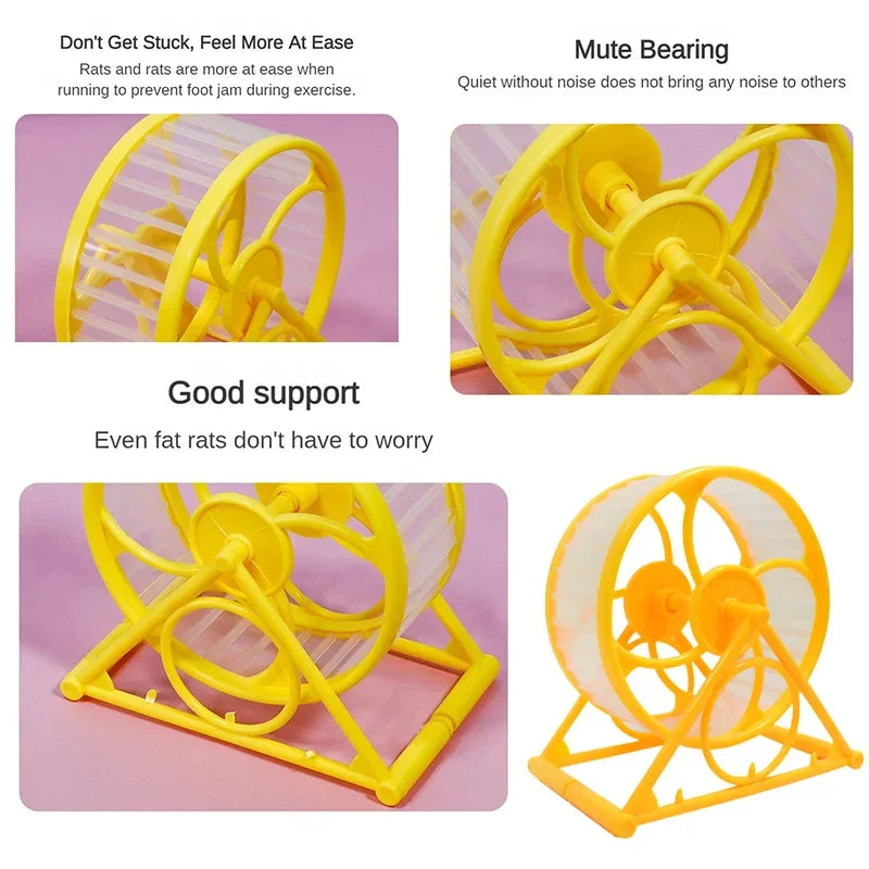 WhisperPaws Ultra Quiet Hamster Running Wheel Silent Design Anti Jam Technology For Nighttime Exercise