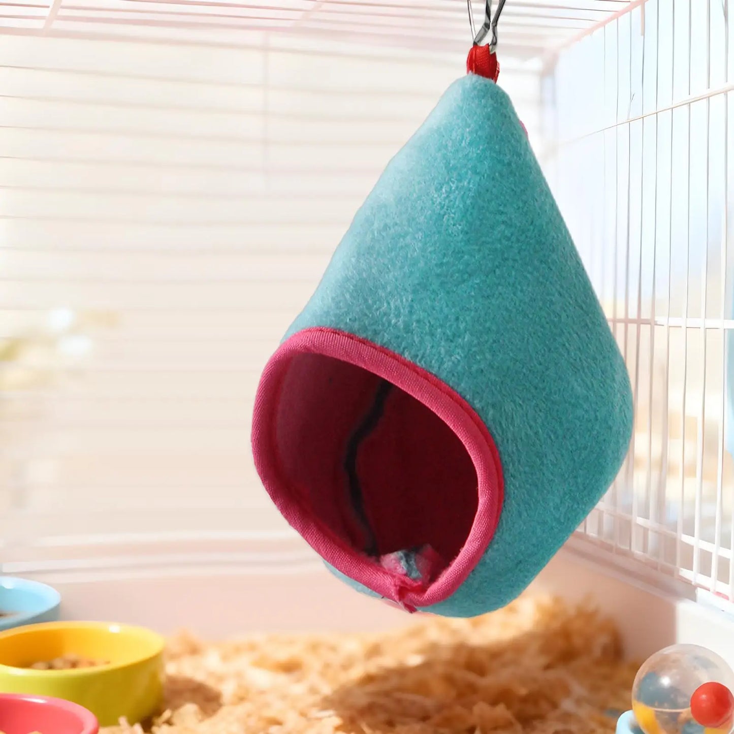 Hamster suspension nest Hamster Hanging Nest Warm Semi-Enclosed Scratch-Resistant Hamster House Hammock Hamster Cage