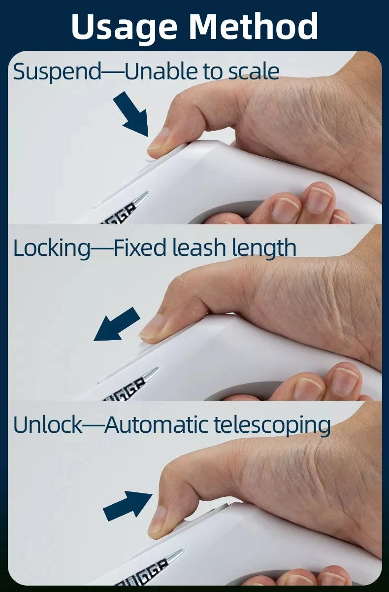 LED Light Dog Leash Auto Scaling Dog Walking Pet Accessories USB Charge Night Walking 5m