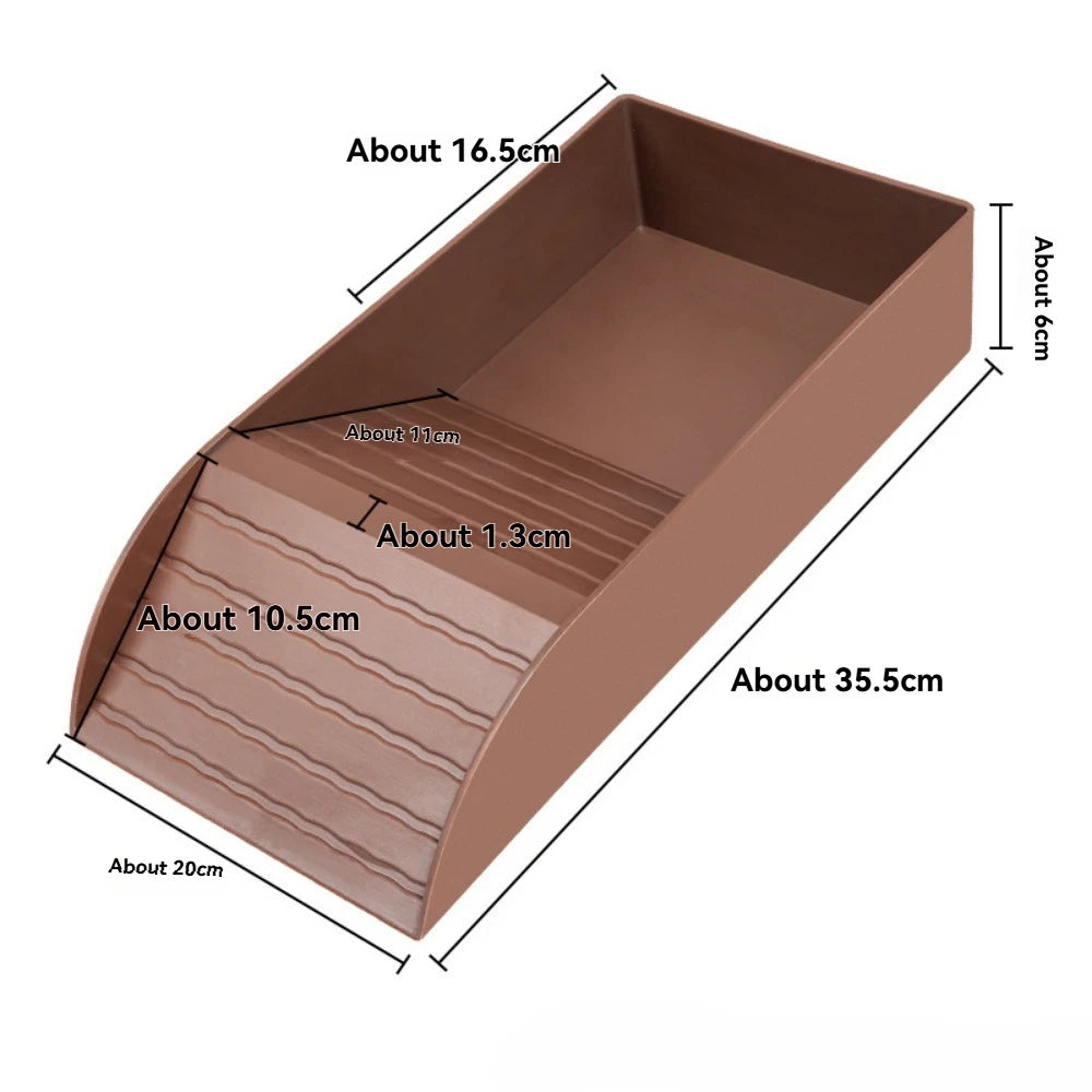 Reptile Bathing Pool Reptile Feeding Dish Water Bowl with Ramp Aquarium Ornament for Snake, Turtle, Bearded Dragon, Lizard Bath