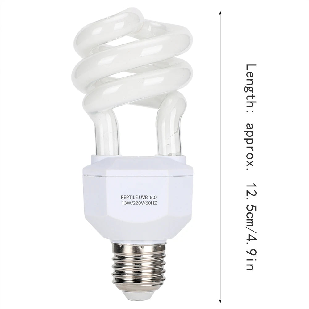 13W 220V Reptile UVB Energy Saving Lamps Tortoise Snake Lizard Light Bulb Reptile Lamp Reptile Light Bulb Reptile UVB Lamp Bulb