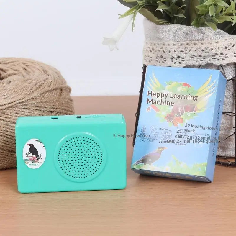 Parrot Trainer with Loop Playback Multiple Modes Portable Tool for Parakeet Daily Talking Speech Practice Training