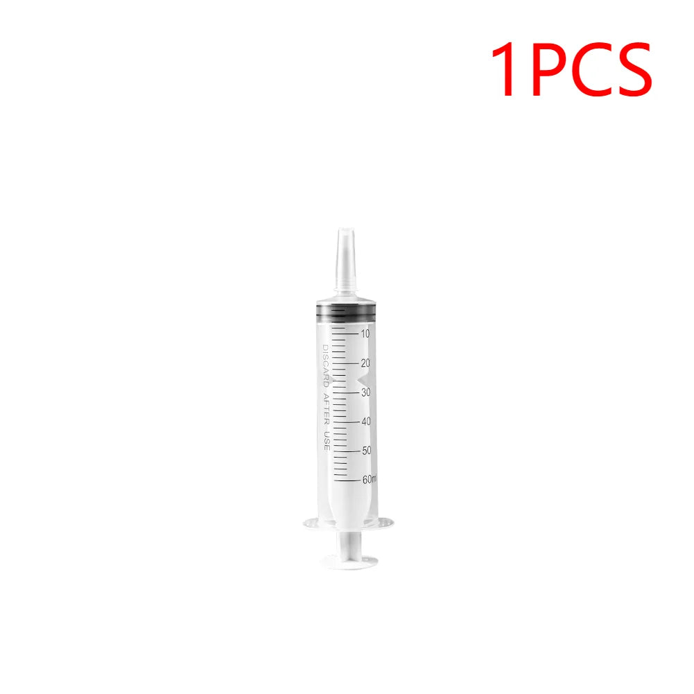 Reusable 60ml Plastic Nutritional Syringe For Pet Feeding Without Needle Small Dog 2 4 6 8 10 Pieces