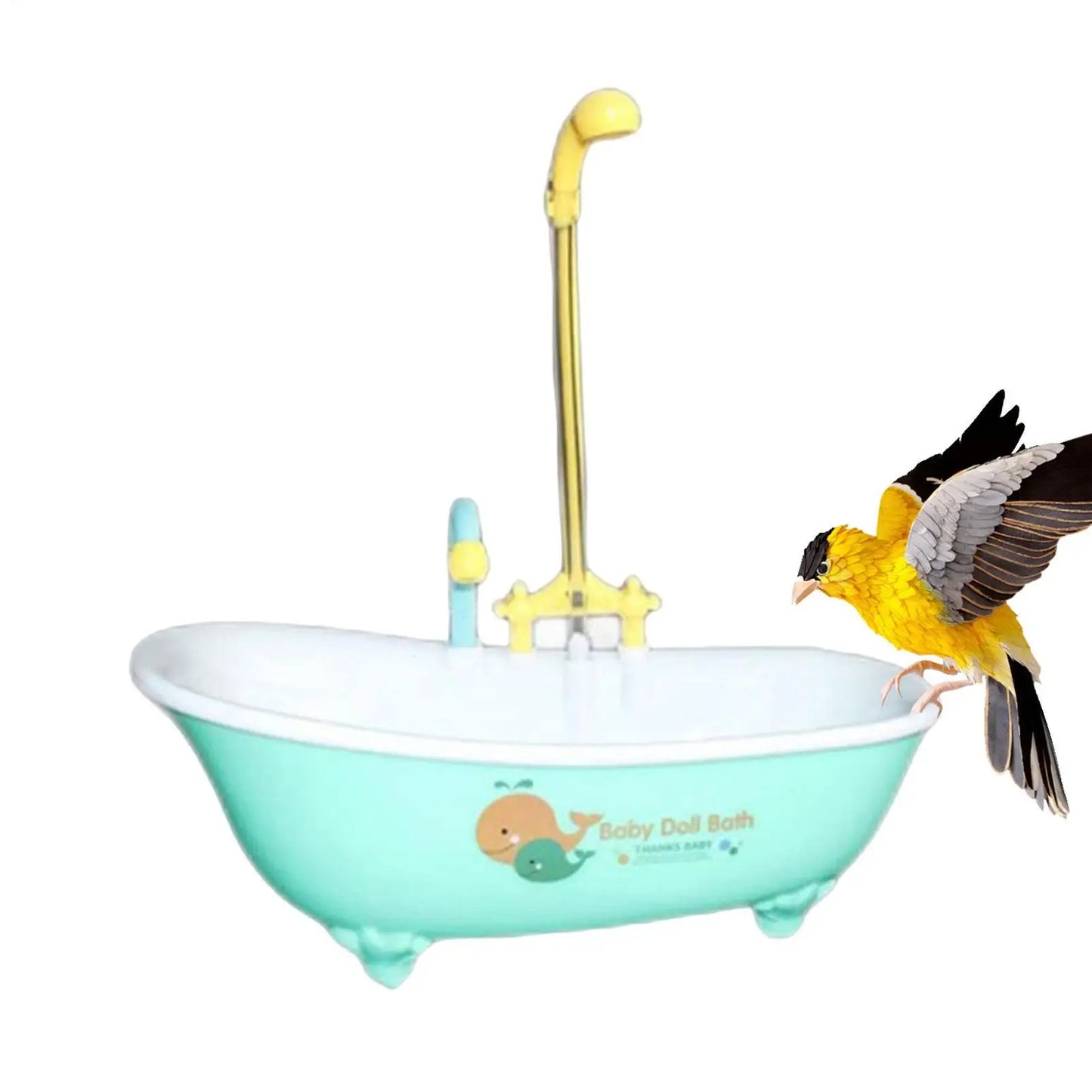 Bird Bathtub Parrot Bath Fountain Bird Parrot Bird Shower Bathing Tub Pet Pool Birdbath Bowl Pet Bird Bath Basin Parrot Basin