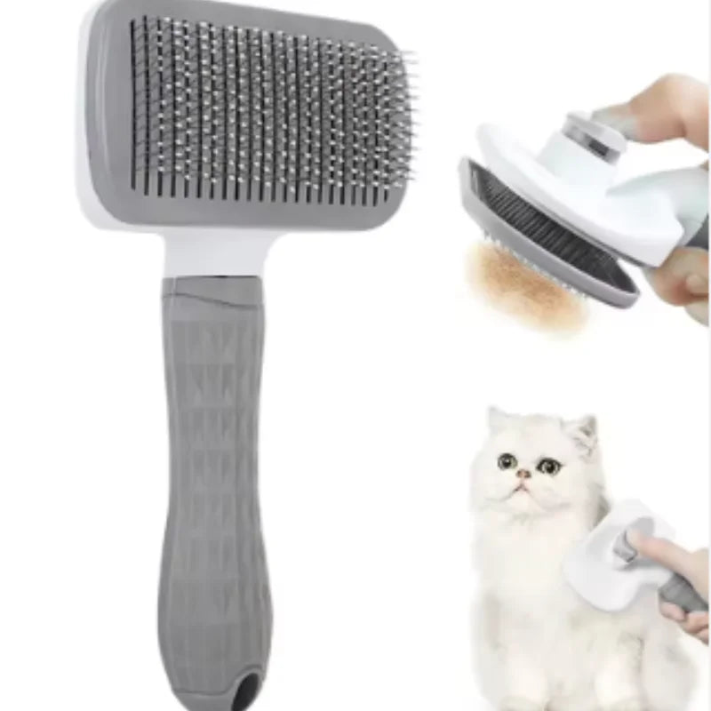 Pet Dog Brush Cat Comb Self Cleaning Pet Hair Remover For Dogs Cats Grooming Tools Pets Dematting Comb Pet Grooming Accessories