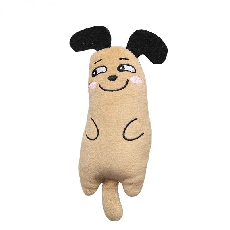 Pet Kitten Chewing ToyFunny cute Plush Toy Teeth Grinding Catnip cat Toys Interactive Claws Thumb Bite Cat mint For Cats hot