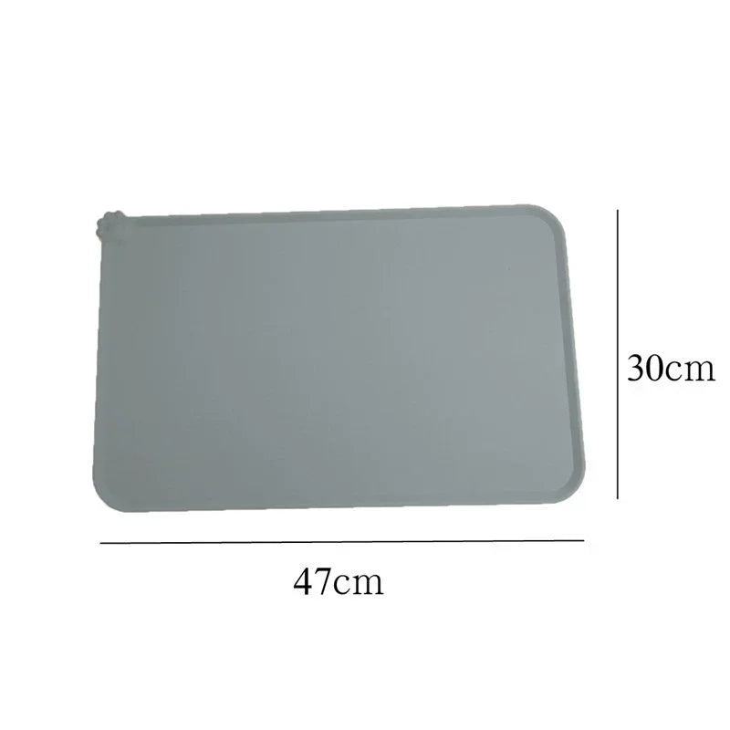 1/Pcs Silicone Pet Meal Mat Waterproof, Anti Slip Leak Proof Food Mat Cat and Dog Mat Dog Mat Cat Mat Pet Supplies