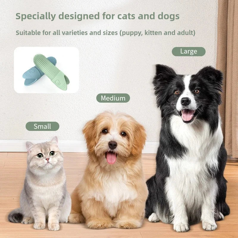 Title (SEO, ≤40 chars): Dog Toothbrush 360° Gentle Cleaning