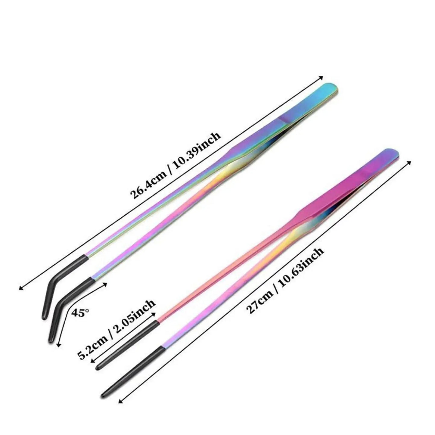 Reptile Feeding Tongs Long Aquarium Tweezers for Lizards Gecko Snakes Enclosure Accessories Water Grass Bearded Dragon Tank