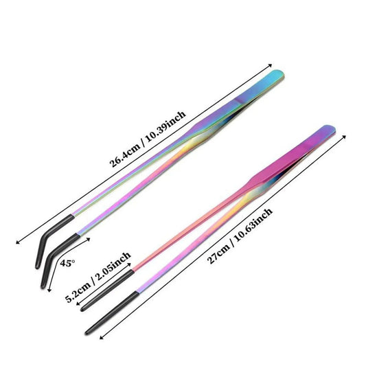 Reptile Feeding Tongs Long Aquarium Tweezers for Lizards Gecko Snakes Enclosure Accessories Water Grass Bearded Dragon Tank