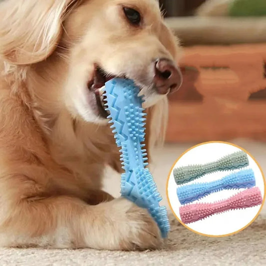 Pet Supplies Dog Chew Toy Pet Chew Leaky Toy TPR Material Dog Toothbrush Grinding Teeth Cleaning Stick