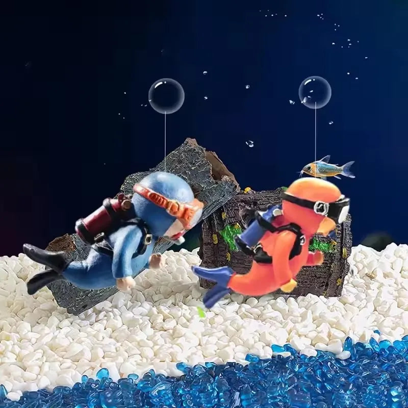 Fish Tank Decorations Aquarium Accessories Floating Diver Aquarium Ornaments Small Floating Ball Aquarium Accessories