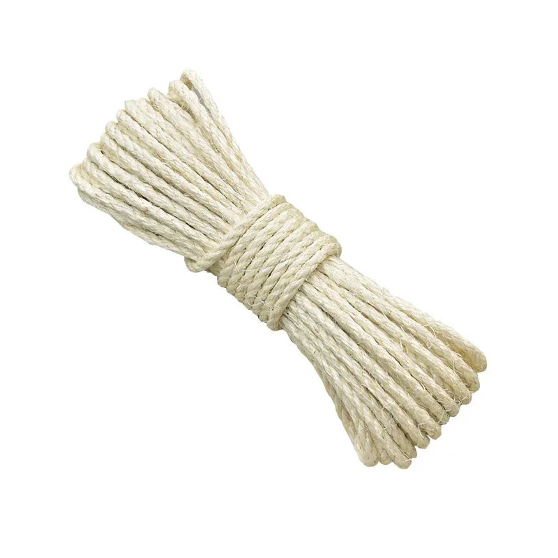 Natural Sisal Rope for Cat Tree Cat Scratching Post Replacemen Rope Sisal for Protect Sofa Cats Scratcher Rope Scraper Cats Toy