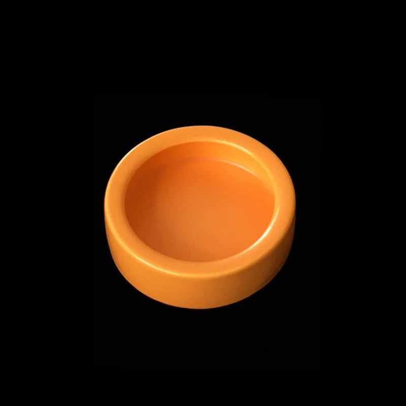 Reptile Water Food Bowl Worm Dish Ceramic Pet Bowls Anti-Escape Mini Reptile Mealworms Bowl for Lizard Bearded Dragon