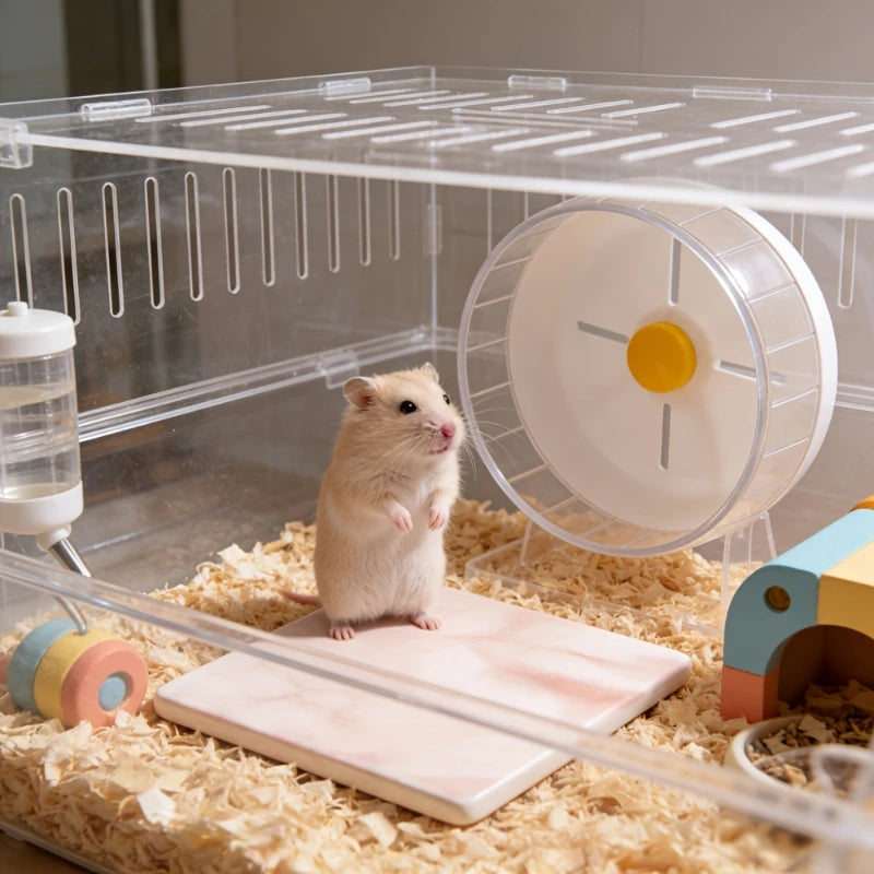 Hamster-Specific Cooling Pad Chew-Proof And Tip-Resistant Cooling Mat Cooling Pad For Hamsters Small Pet Easy To Clean