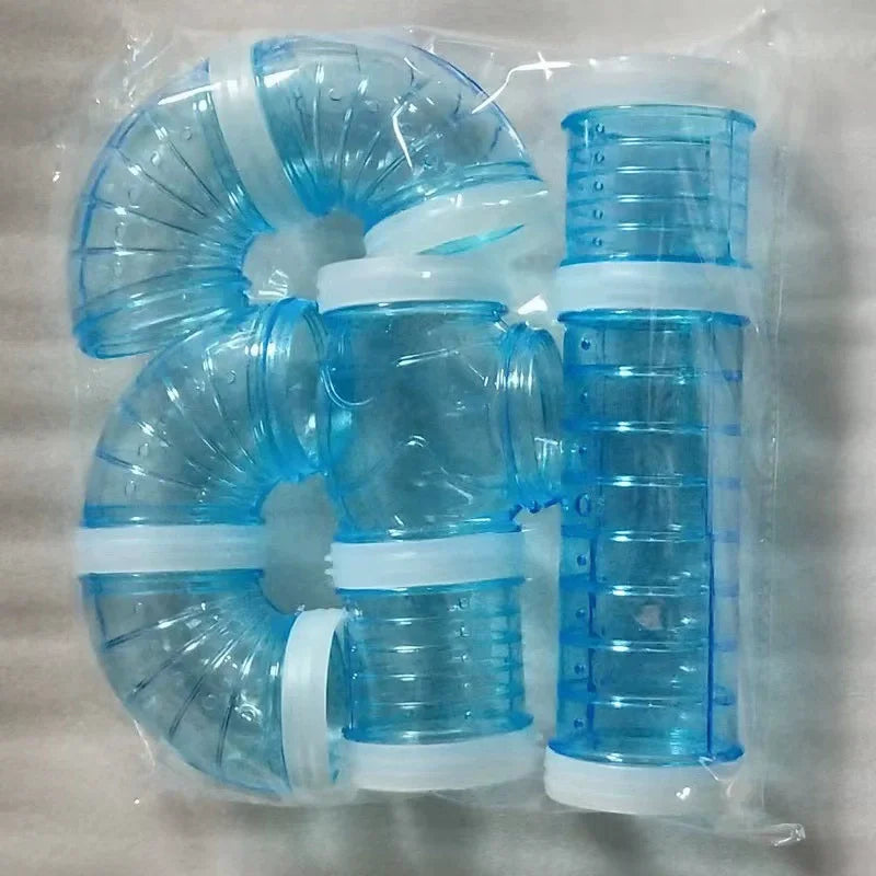 Hamster Plastic Tube DIY External Bathroom Maze Tunnel Small Pet Toy 5.5CM For Golden Hamsters Suitable Household Pet Supplies