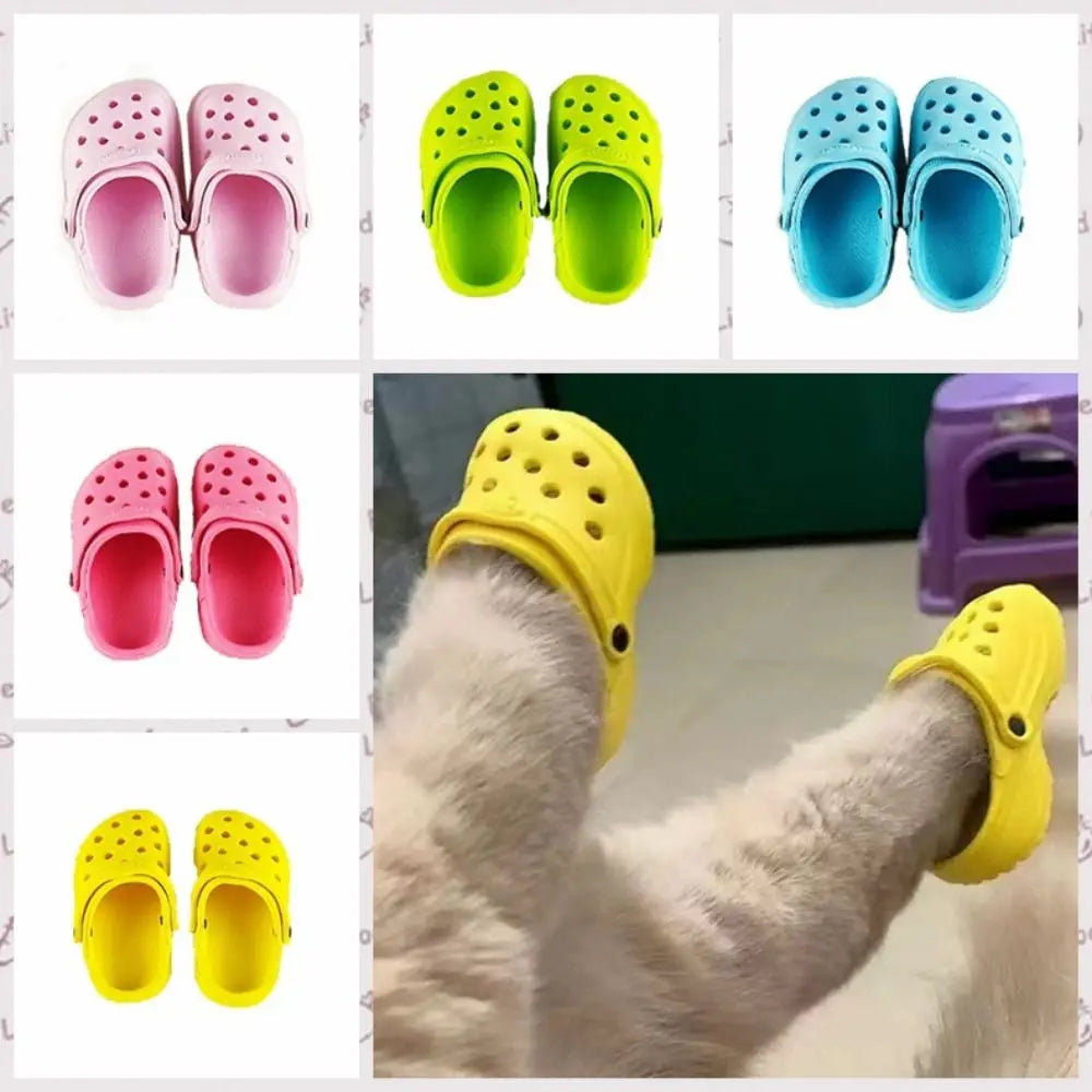 PawStride Pet Shoes For Cats And Dogs All Season Non Slip Breathable Comfort With Hole Design PVC Outsole