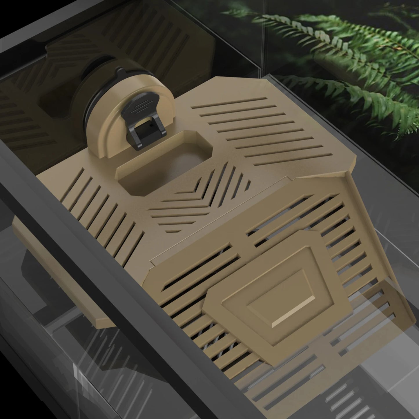 Reptile Basking Platform, Terrarium Swimming Resting Terrace with Suction Cups, Floating Island for Turtle Habitat Decor