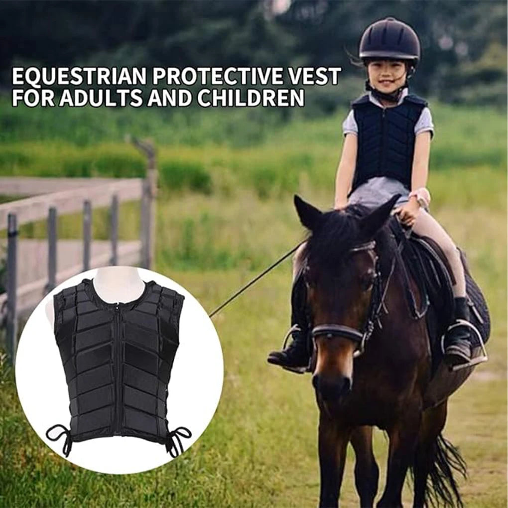 Title (SEO, ≤40 chars): Horse Riding Vest Protects Rider Safety