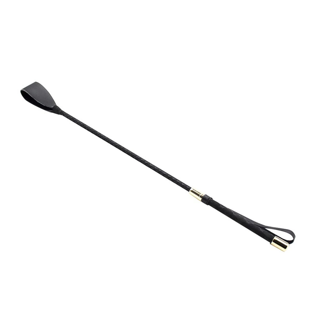 45/54cm Riding Equestrian Whip Training Lash PU Leather Anti-slip Portable Learning Accessory Outdoor Racing Performance