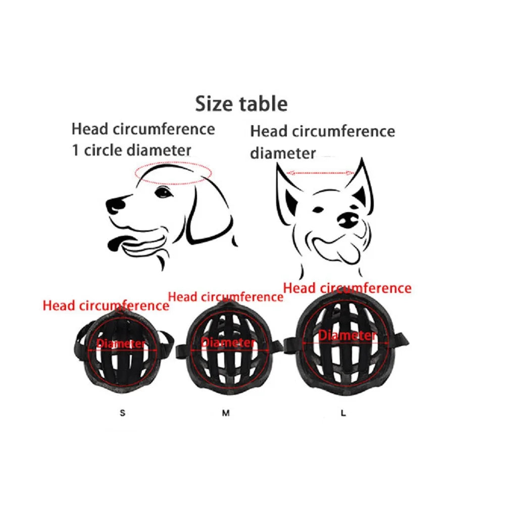 Dog Safety Helmet - ABS Adjustable Pet Helmet for Outdoor Campping Activities/Motorcycle/Bike Pet Supplies