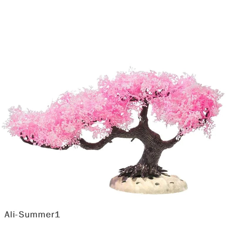 New Simulated Tree Aquarium Decoration Fish Tank Aquarium Plastic Plant Artificial Simulation Water Plants Fish Tank Decoration