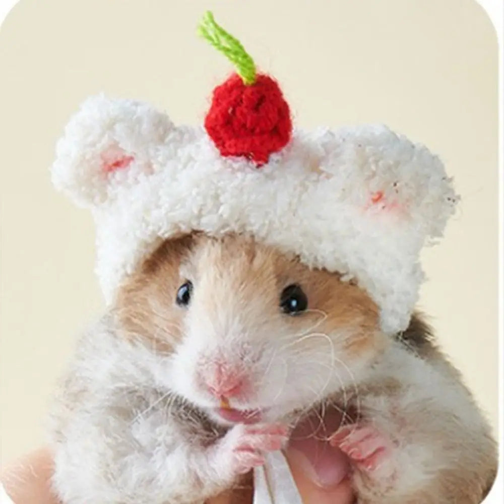 Fashion Pet Woolen Hat Mini Pet Supplies Doll Accessories Knitted Scarf Photo Props DIY Animal Doll Hat