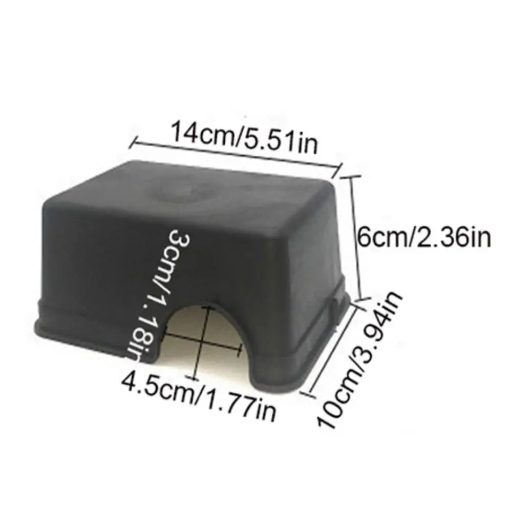 Reptile Climbing Box Black Reptile Hide Box Plastic Rectangle Snake Shelter House S/M/L Reptile Caves Spiders
