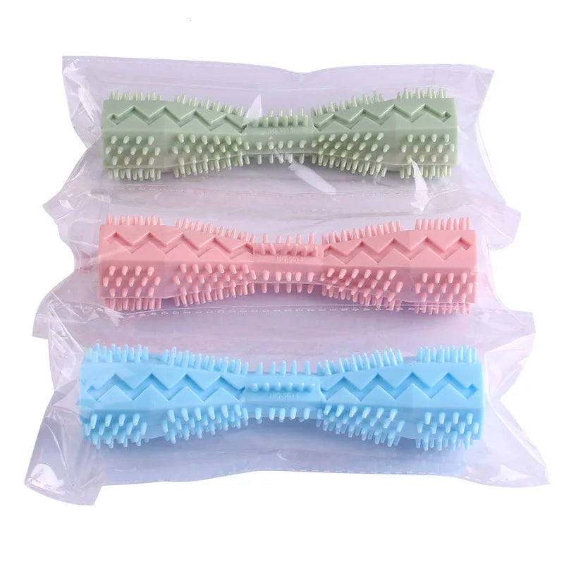 Pet Supplies Dog Chew Stick Anti-Bite Fun Treat-Dispensing Tpr Material Dog Toothbrush Teeth Cleaning Stick