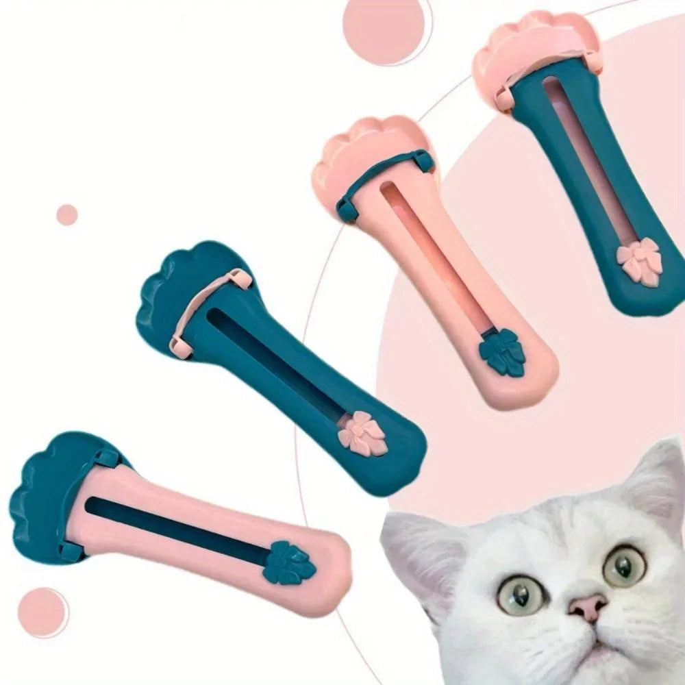 Cat Strip Squeezer Spoon  Feeder  Liquid Snack Spoon Food Feeding Pet Supplies Easy-to-clean  Stick Spoon and  Stick