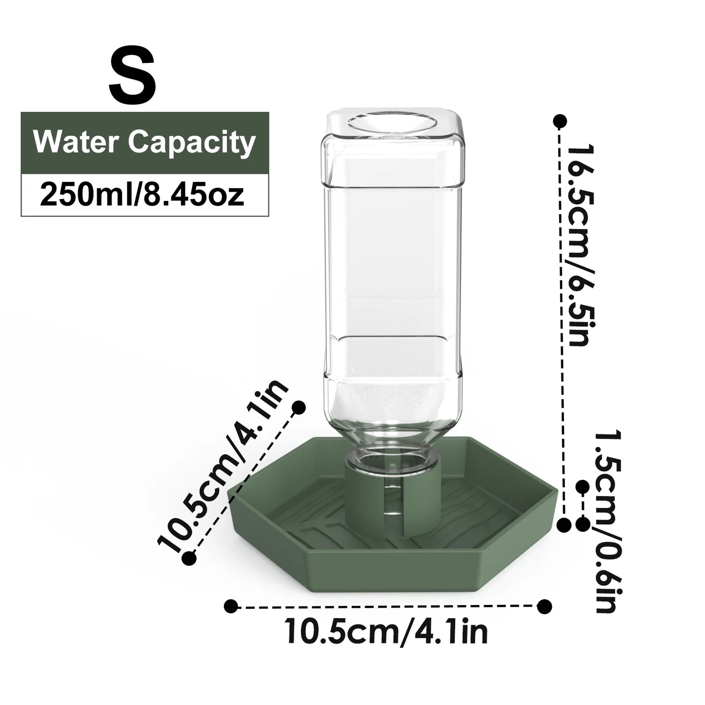 Reptile Water Dispenser, Water Bowl, Feeding Supplies, Suitable for Lizards, Turtles, Geckos, Terrarium Accessories