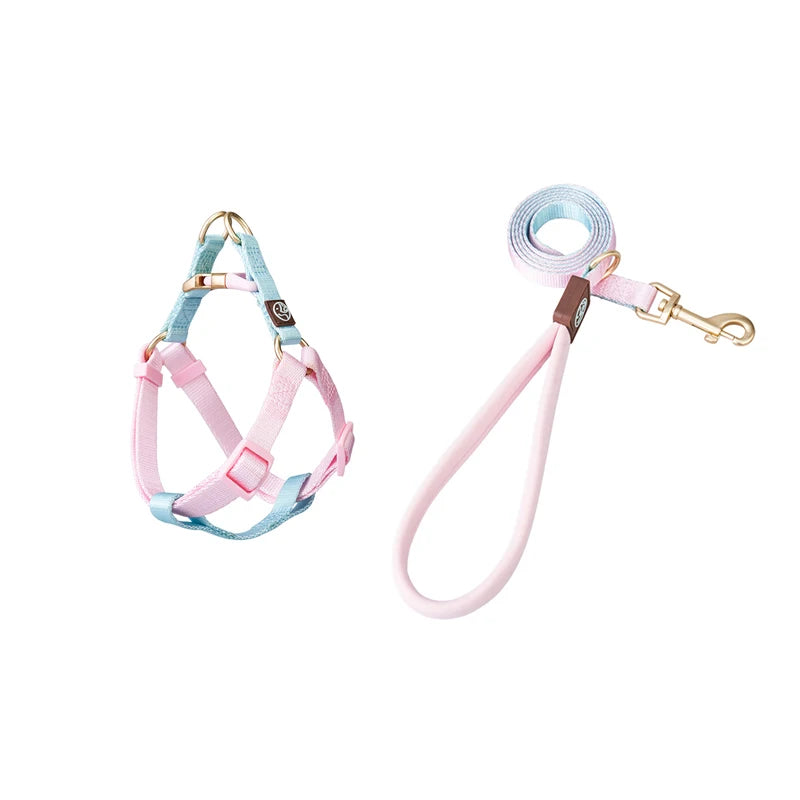 Pet Shop All Bulldog Frances Puppy Choker Collar Dog Leash Breastplates Lead Set Harness No Pull Pets Accessories for Small Dogs