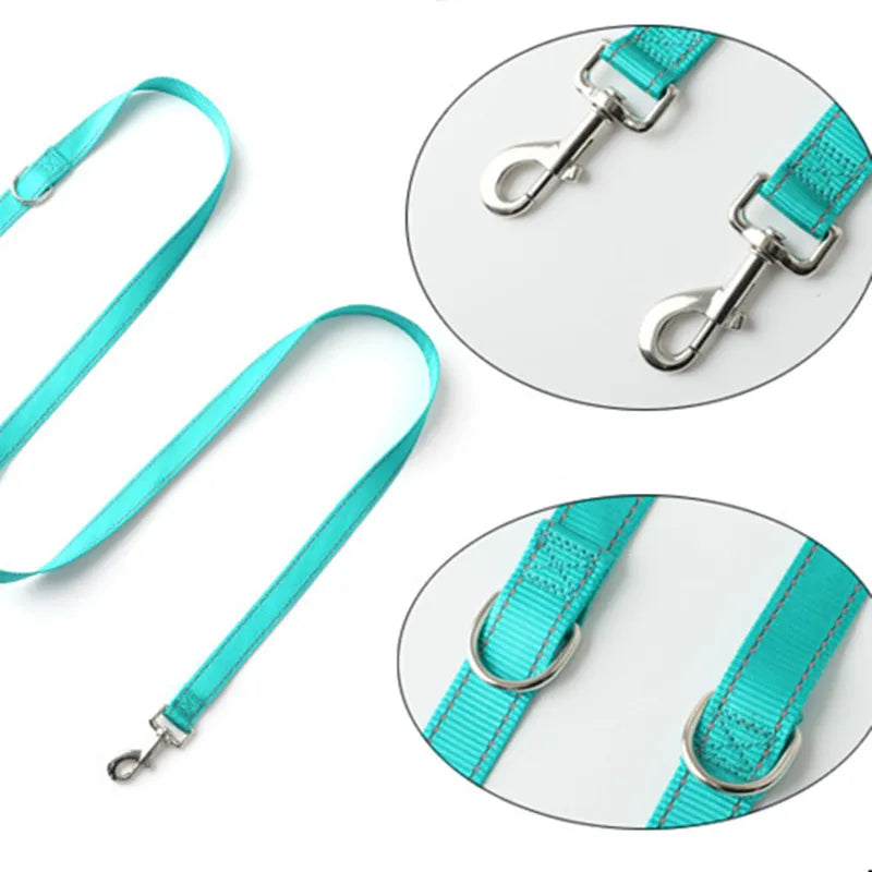 PawGuard Reflective Double Dog Leash Kit - Quick Release Dual Lead For Safe Two Dog Walks At Night