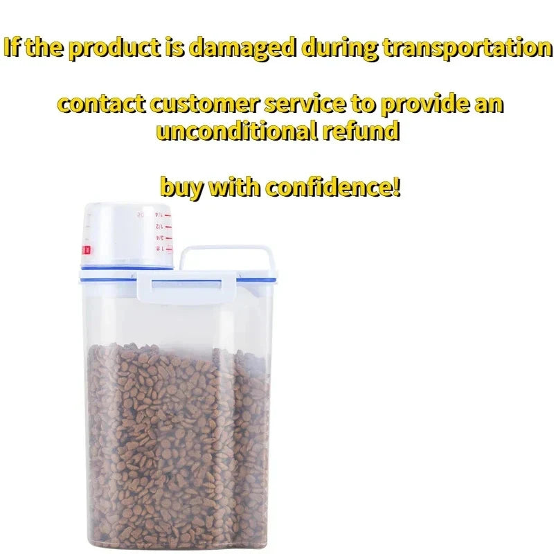 Premium Airtight Pet Food Storage Container, Large Capacity & Easy Clean, Durable Stylish Design for Dogs & Cats