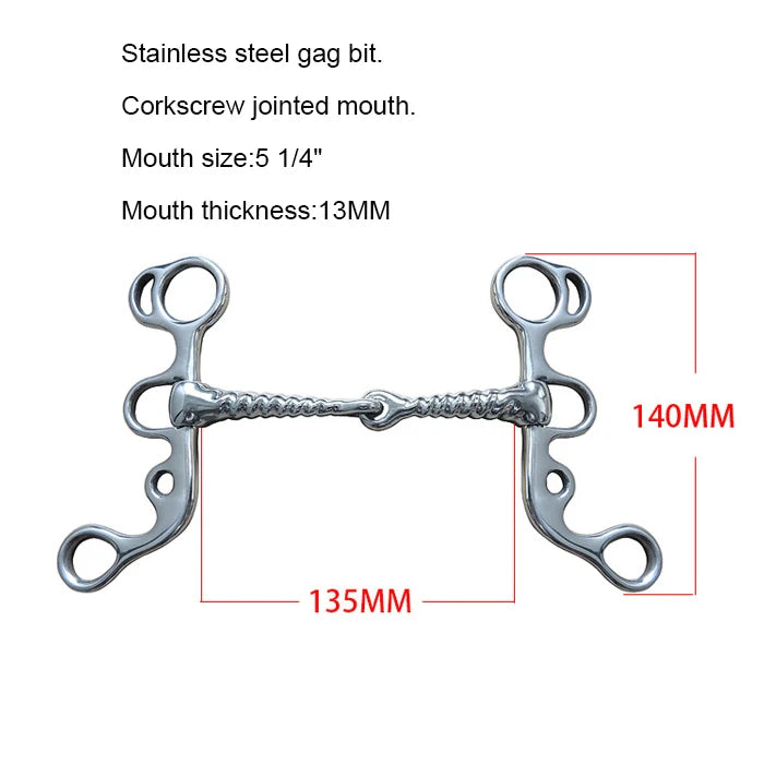 Title (SEO, ≤40 chars): Horse Bit Snaffle Gag for Training