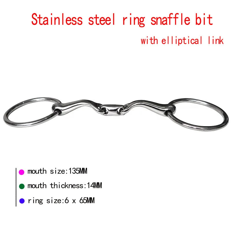 New Stainless Steel Horse Snaffle Tacks Equestrian Equestrian Accessories for Horse Training Bit Equipment Equestrian