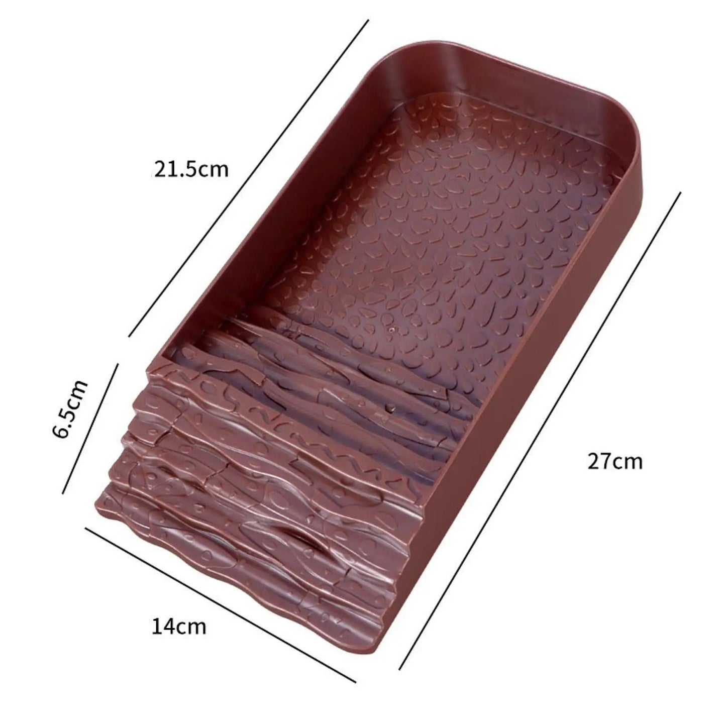 Reptile Feeding Bowl with Ramp Tortoise Food Dish Basking Platform Amphibians Water Food Bowls for Tortoise Bearded Dragon