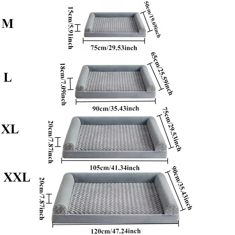 Luxury High-Quality Dog Bed Mats Cat Nest Comfortable and Detachable Apply To Puppy Medium Large Dog Cat Soft Pet Bed Supplies