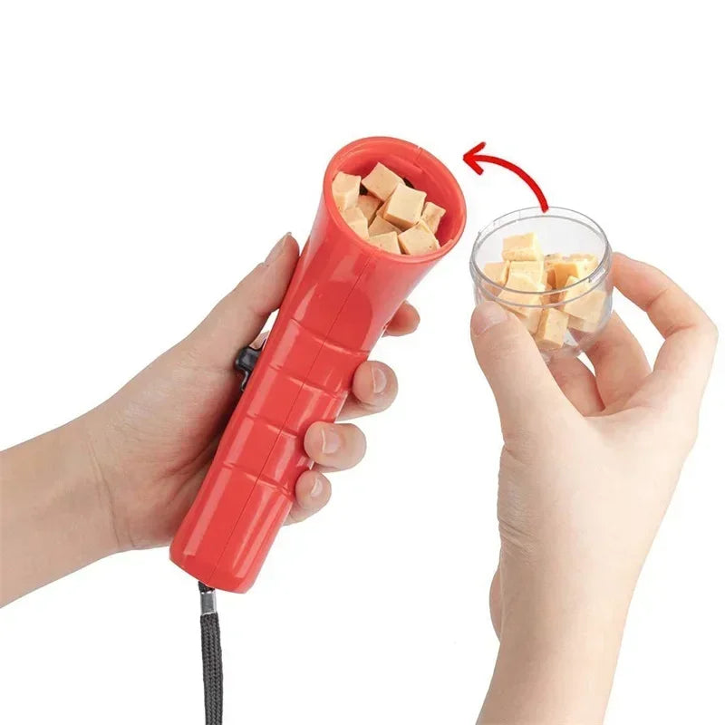 Pet Dog Cat Treat Launcher Snack Catapult Feeder Interactive Training Toy Outdoor Portable Pet Playing Supplies