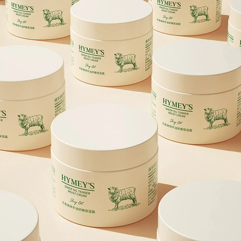 Winter Face Cream With Sheep Hair Oil Whitening Hydrating Anti Wrinkle Anti Aging Skin Care 140g